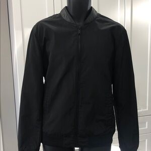 Zara Men’s Black Bomber Jacket – Size M